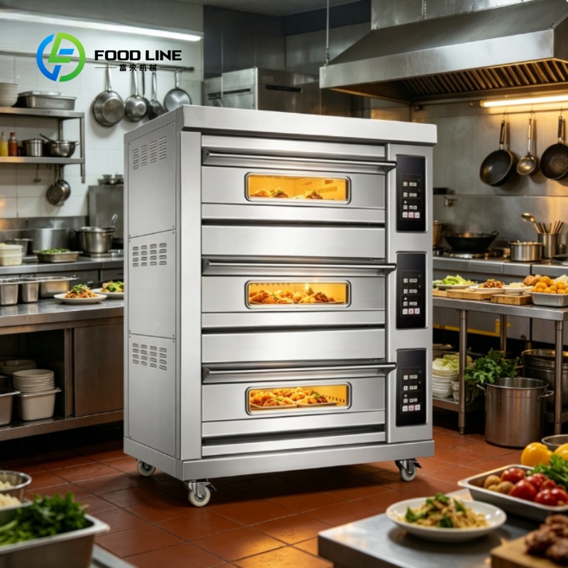 Commercial Kitchen Baking Equipment - เตาอบเชิงพาณิชย์ สเตนเลสสตีล สำหรับอบขนมปัง พิซซ่า เค้ก ร้านอาหาร