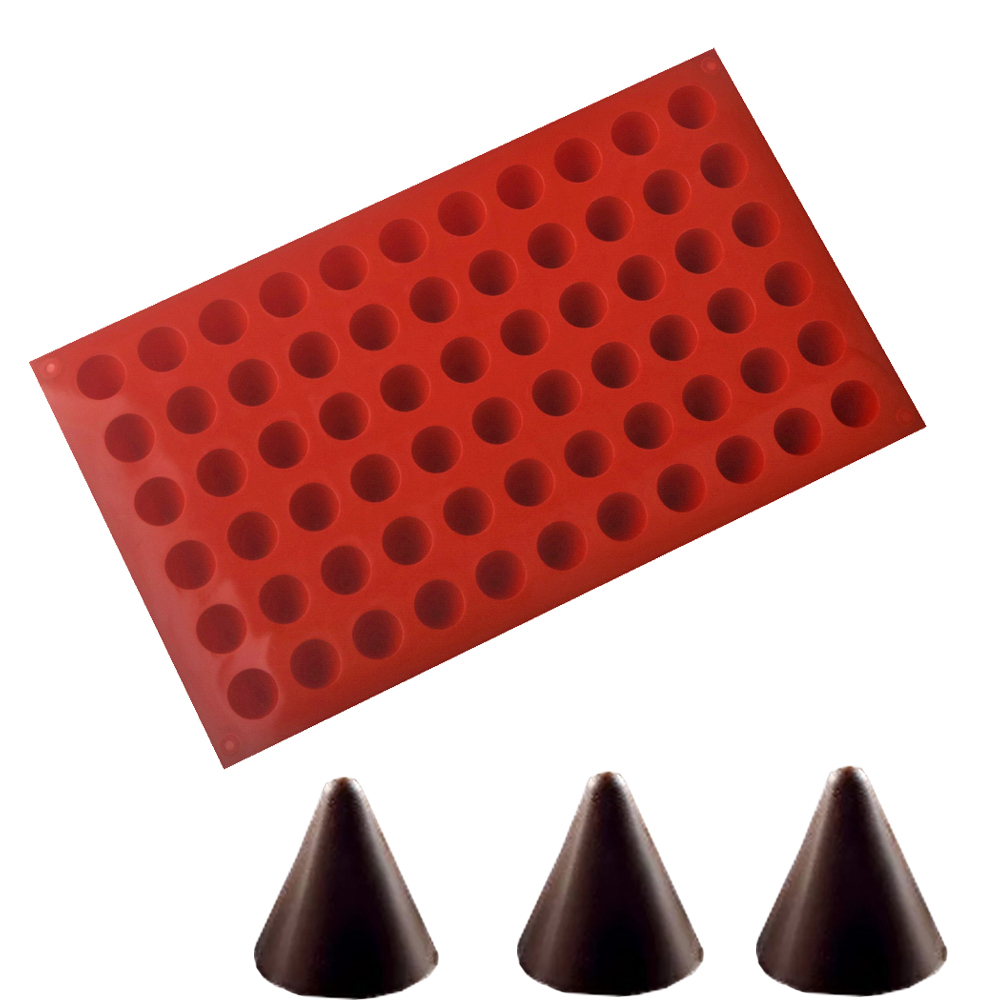 66 เซลล์กรวยช็อกโกแลตเบเกอรี่แ - Silicone Cake Mold บทวิจารณ์และราคา