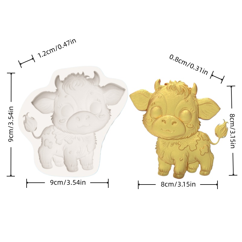 แม่พิมพ์ซิลิโคนรูปวัวน่ารัก กา - Silicone Cake Mold บทวิจารณ์และราคา