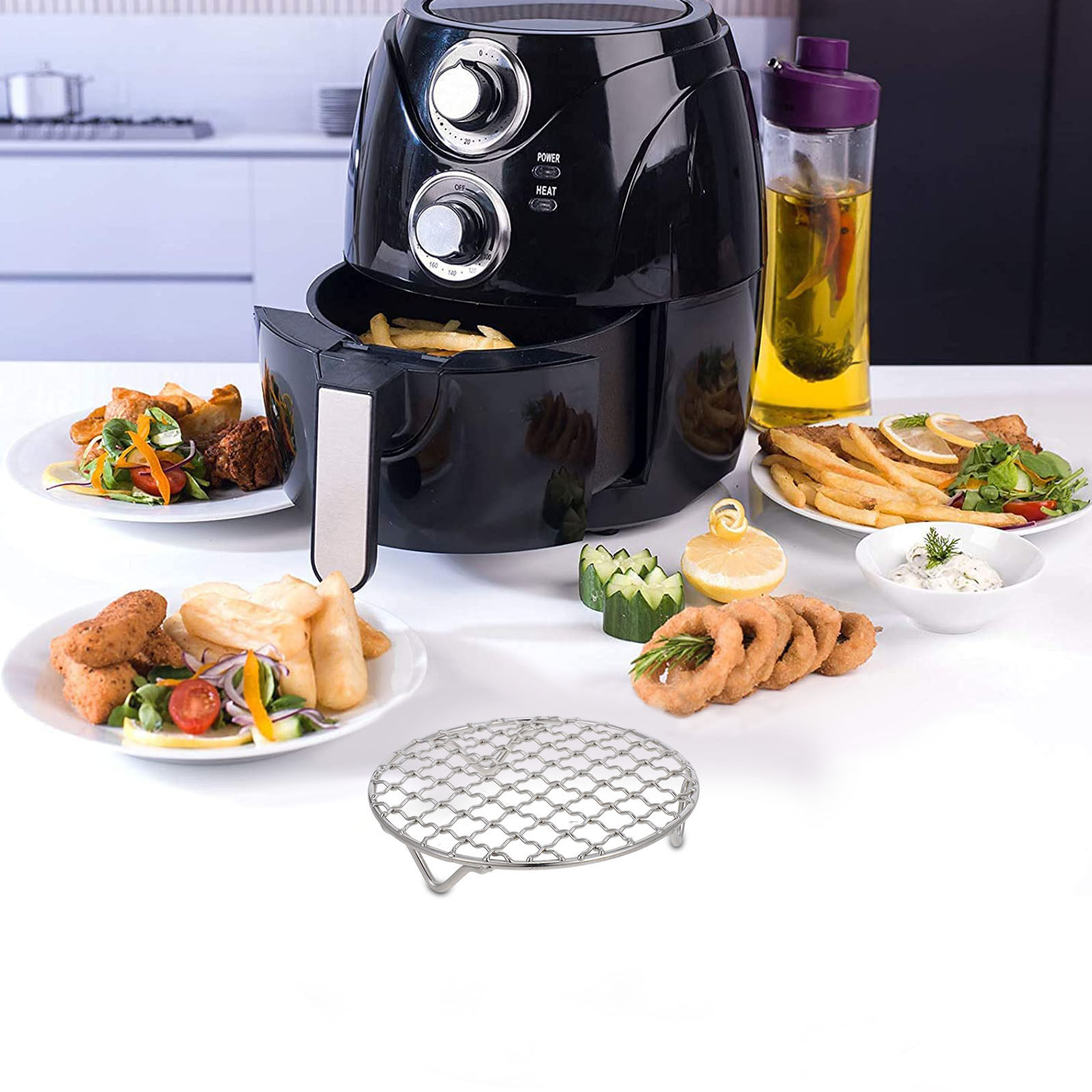 ตะแกรงทำอาหารสแตนเลสแบบกลมพร้อ - Cooling Rack Wire บทวิจารณ์และราคา