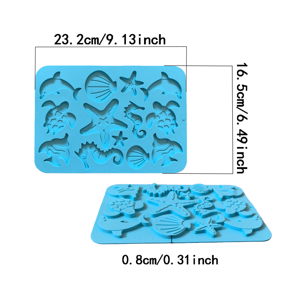 แม่พิมพ์ซิลิโคนรูปสัตว์ทะเล 1  - Silicone Cake Mold บทวิจารณ์และราคา