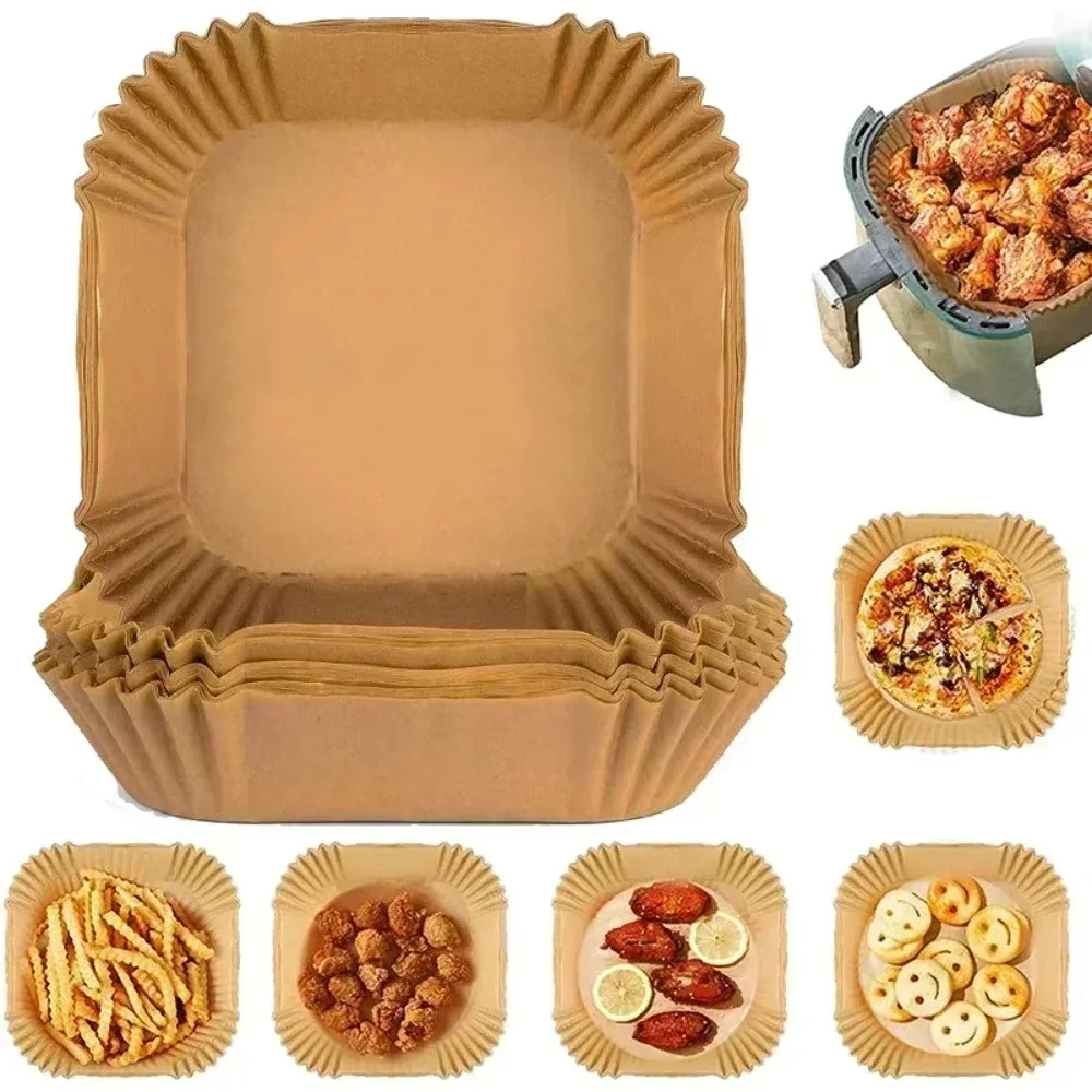 50/100PCS Air Fryer กระดาษพิเศ - Kitchen Baking Sheets บทวิจารณ์และราคา