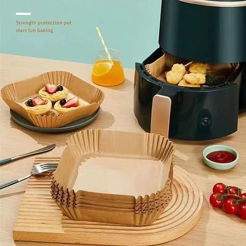 50/100PCS Air Fryer กระดาษพิเศ - Kitchen Baking Sheets บทวิจารณ์และราคา