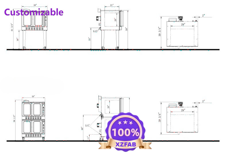เตาอบลมร้อนจากโรงงานโดยตรง ปี  - Commercial Kitchen Baking Equipment บทวิจารณ์และราคา