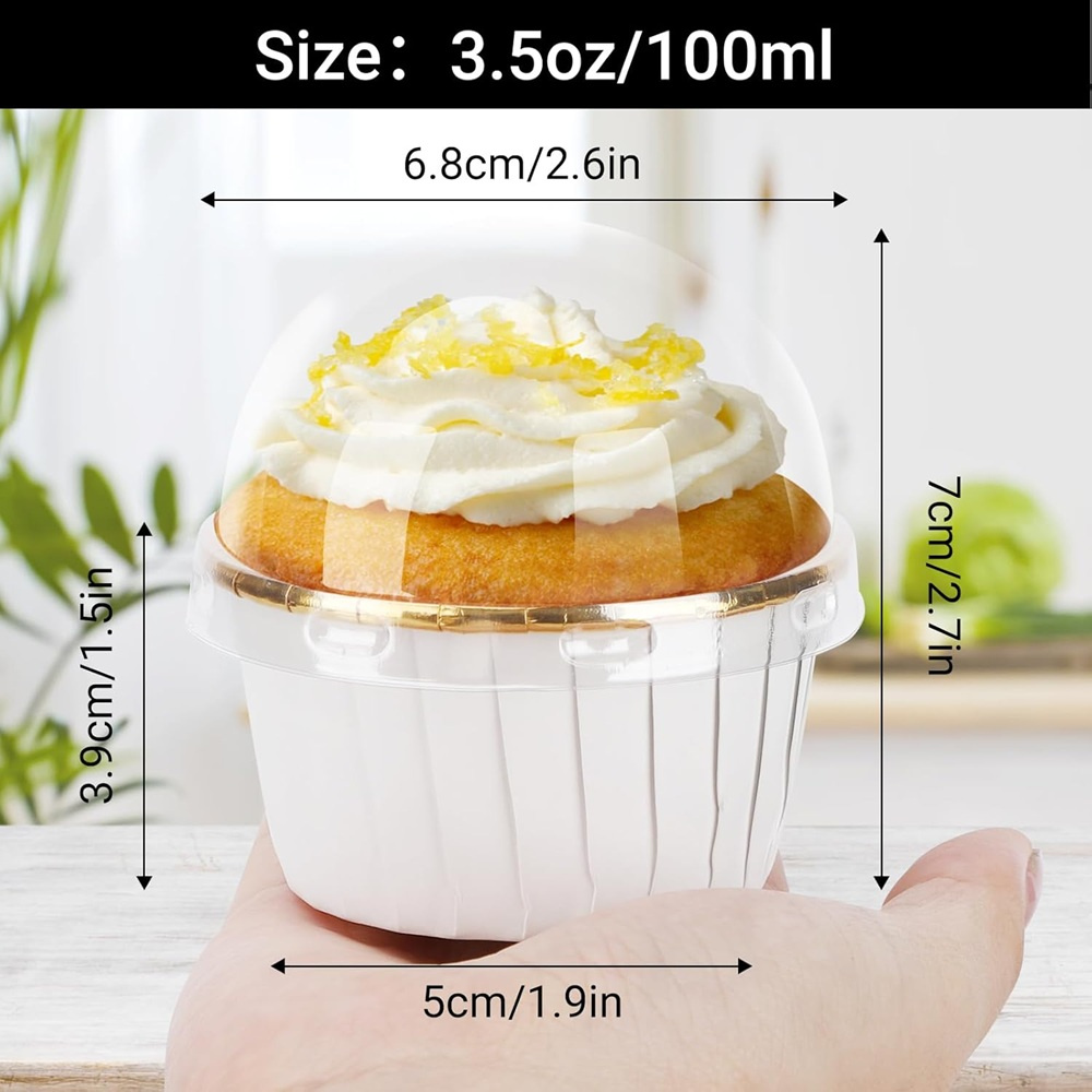 50 pcs มัฟฟินถ้วยกระดาษ Cupcak - Kitchen Baking Sheets บทวิจารณ์และราคา