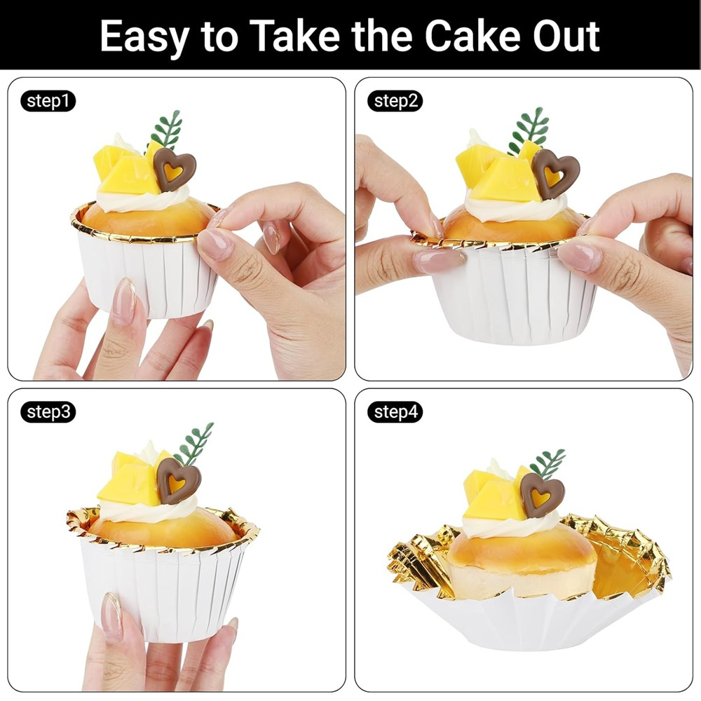 50 pcs มัฟฟินถ้วยกระดาษ Cupcak - Kitchen Baking Sheets บทวิจารณ์และราคา