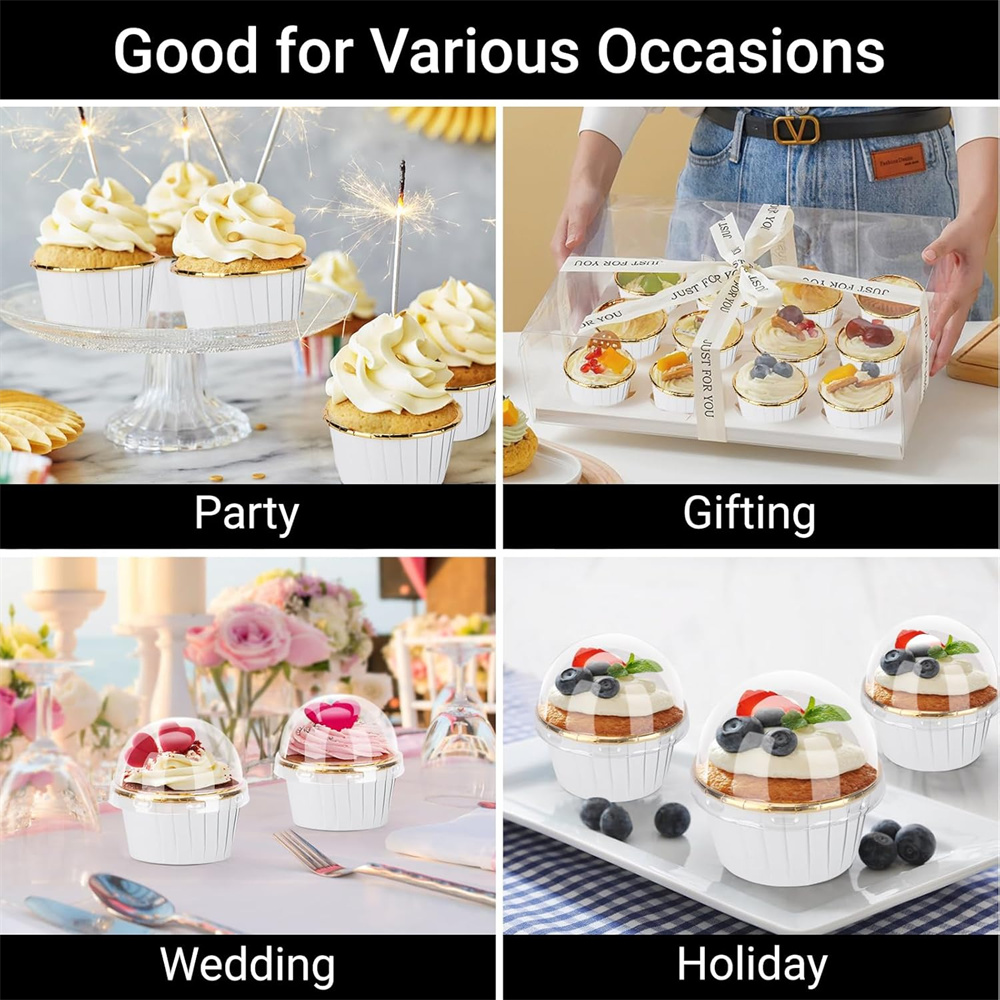 50 pcs มัฟฟินถ้วยกระดาษ Cupcak - Kitchen Baking Sheets บทวิจารณ์และราคา