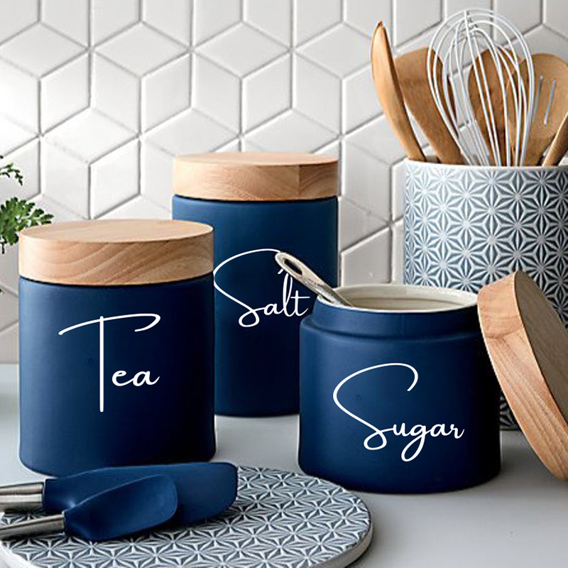 8 ชิ้นห้องครัวองค์กรกระป๋อง Ja - Kitchen.Baking Labels บทวิจารณ์และราคา