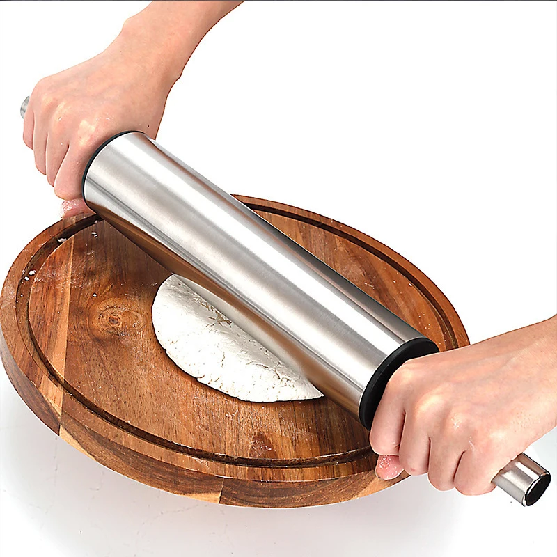 ไม้คลึงแป้งสแตนเลสสำหรับใช้ในค - Kitchen Roller Baking บทวิจารณ์และราคา