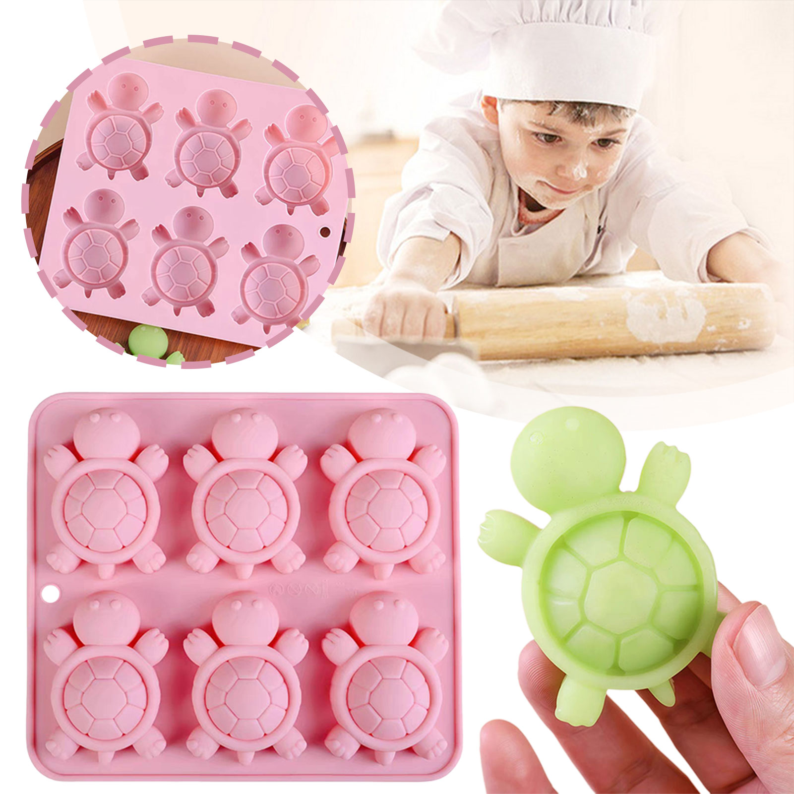 เต่าน้ำแข็งถาดน้ำแข็ง 3D เต่าท - Kitchen Baking Tray บทวิจารณ์และราคา