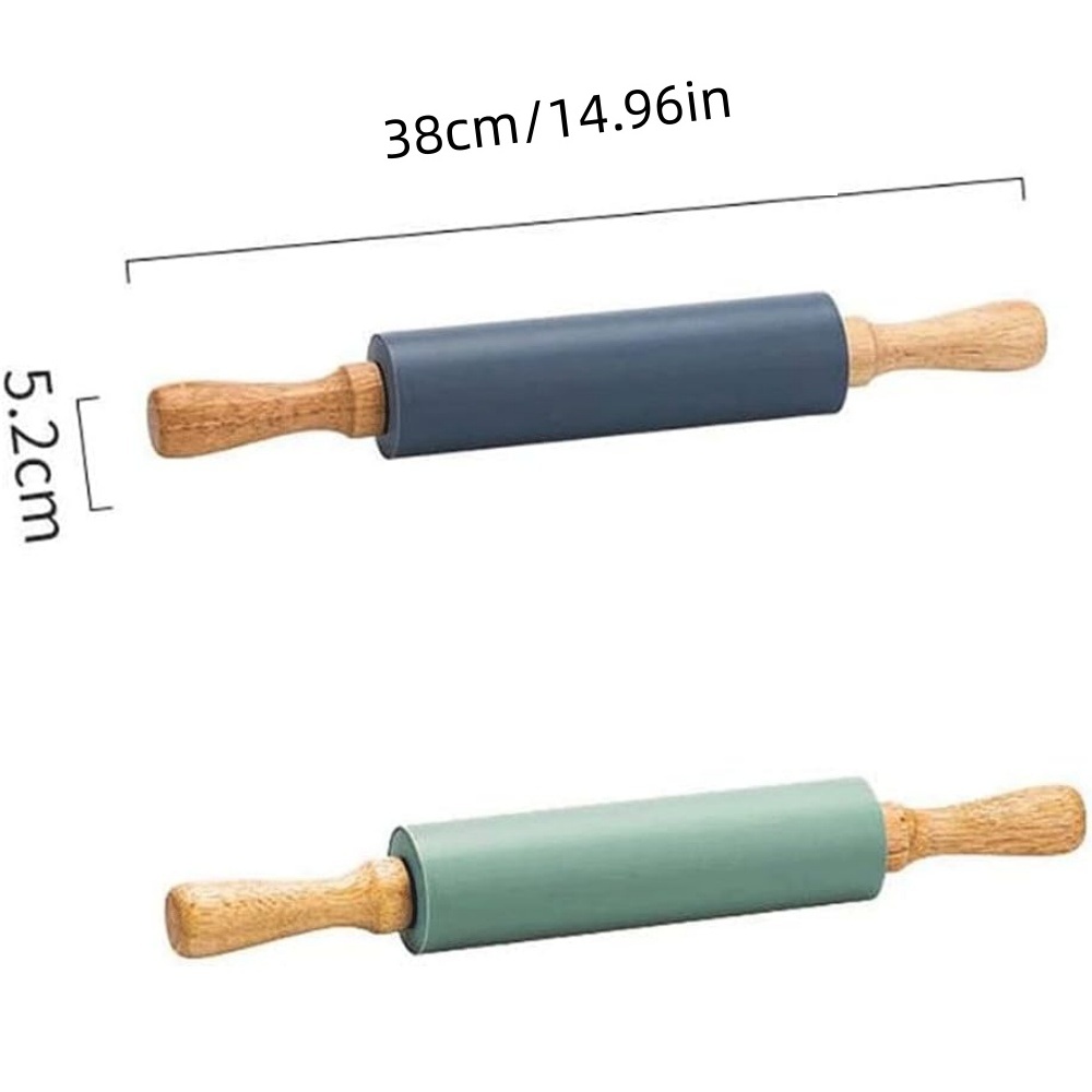 ไม้คลึงแป้งซิลิโคนแบบไม่ติด ด้ - Kitchen Roller Baking บทวิจารณ์และราคา
