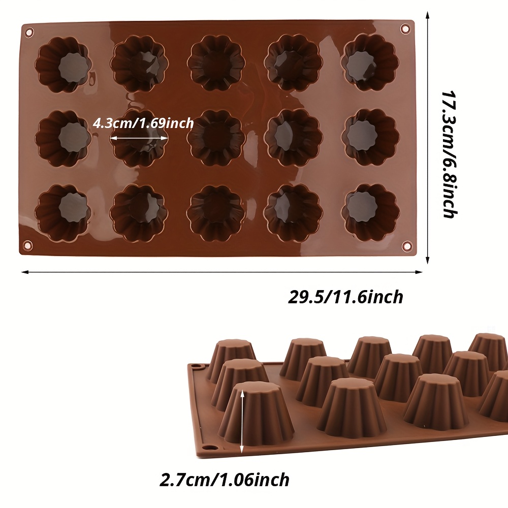 แม่พิมพ์เค้กซิลิโคน 15 ช่อง 1  - Silicone Cake Mold บทวิจารณ์และราคา
