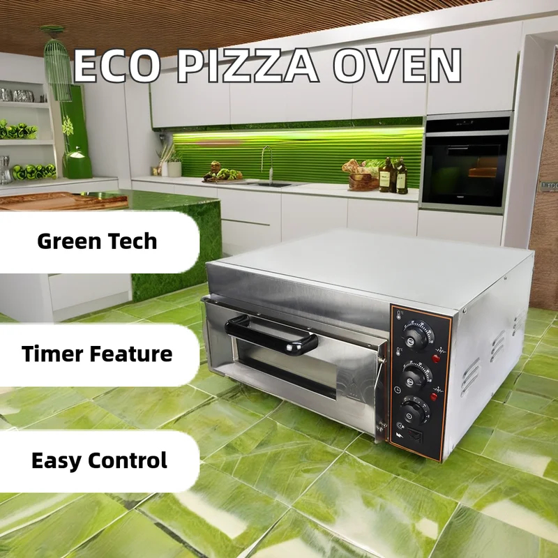 เตาอบพิซซ่าสแตนเลสแบบชั้นเดียว - Commercial Kitchen Baking Equipment บทวิจารณ์และราคา