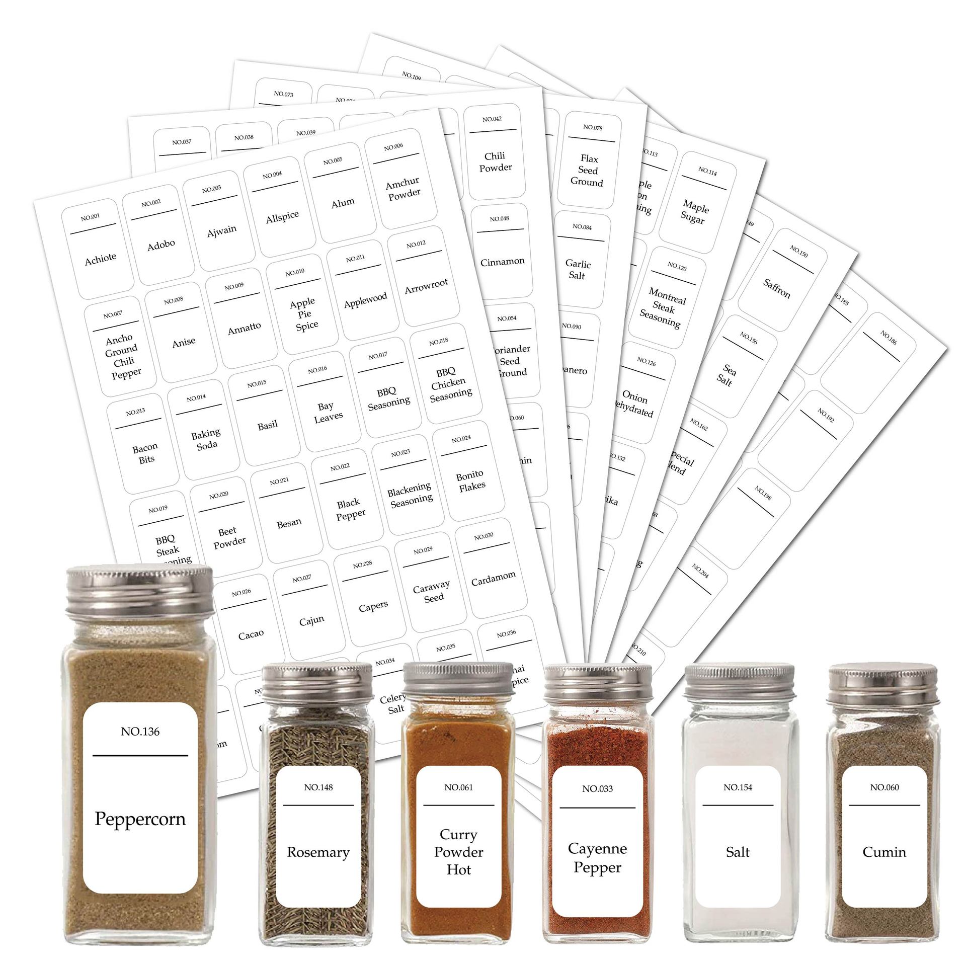 สติกเกอร์ติดขวดเครื่องปรุงรสใน - Kitchen.Baking Labels บทวิจารณ์และราคา