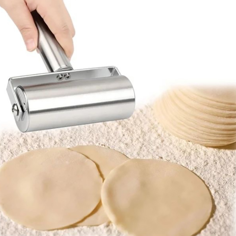 ไม้คลึงแป้งสแตนเลสแบบสองหัว ไม - Kitchen Roller Baking บทวิจารณ์และราคา
