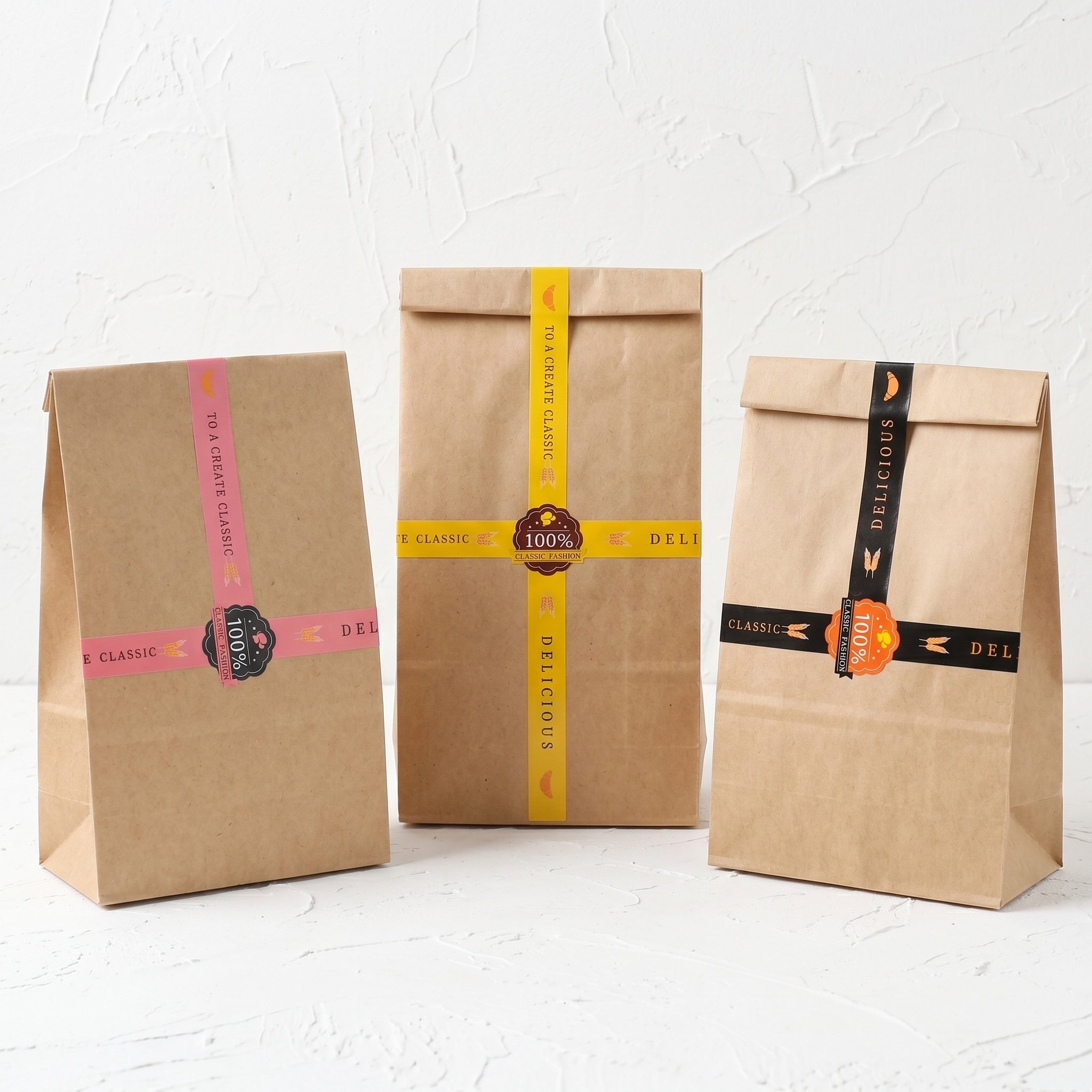 50 ชิ้นสติกเกอร์กาวในตัวสีชมพู - Kitchen.Baking Labels บทวิจารณ์และราคา