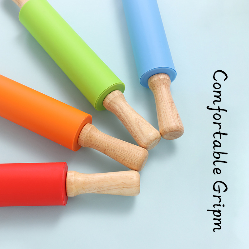 Non-Stick ซิลิโคน Rolling Pin  - Kitchen Roller Baking บทวิจารณ์และราคา