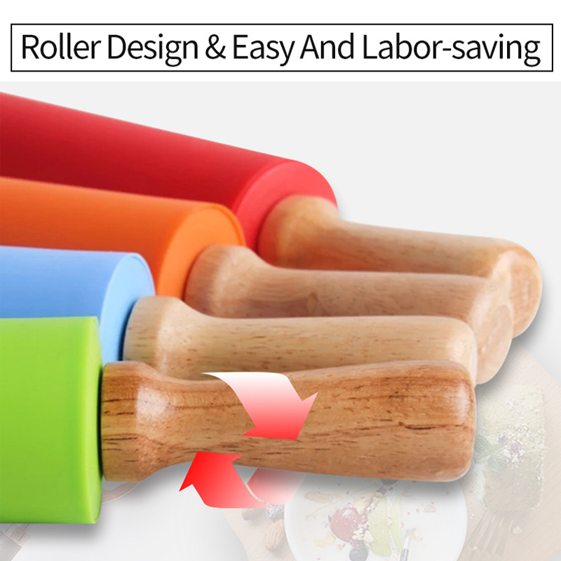 Non-Stick ซิลิโคน Rolling Pin  - Kitchen Roller Baking บทวิจารณ์และราคา