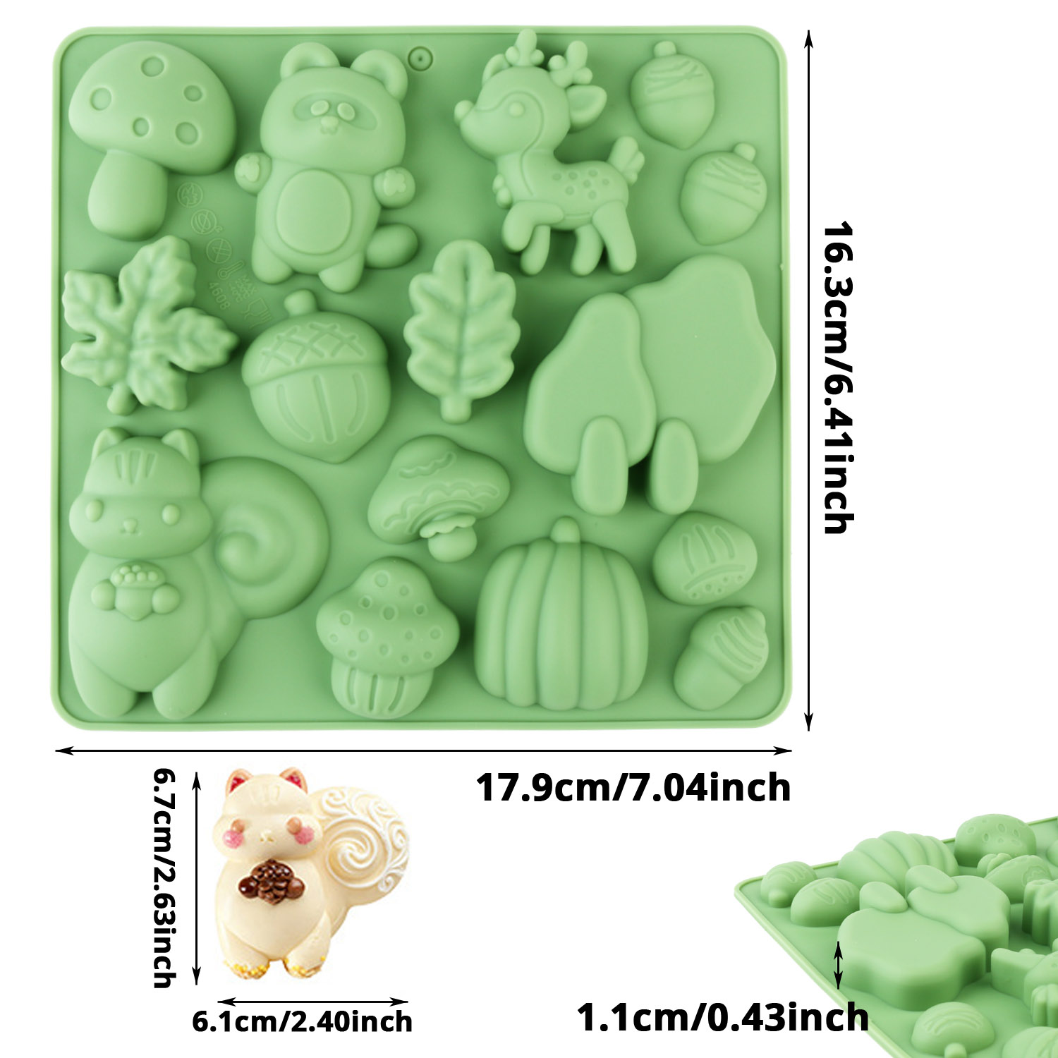 แม่พิมพ์เค้กซิลิโคนรูปสัตว์ 1  - Silicone Cake Mold บทวิจารณ์และราคา