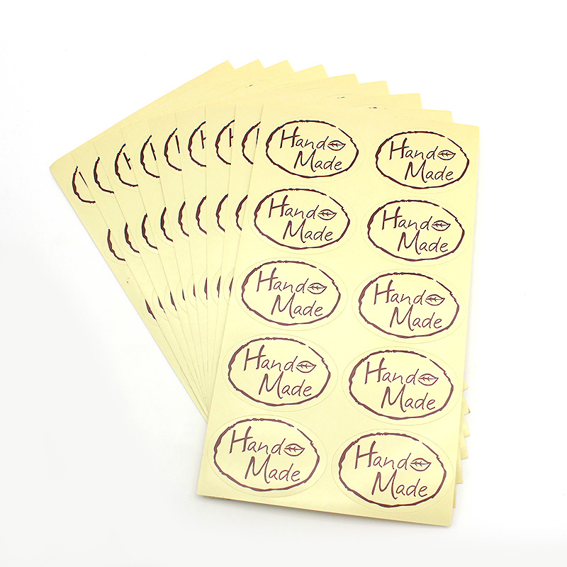 สติกเกอร์ซีลรูปไข่ทำมือ 100 ชิ - Kitchen.Baking Labels บทวิจารณ์และราคา