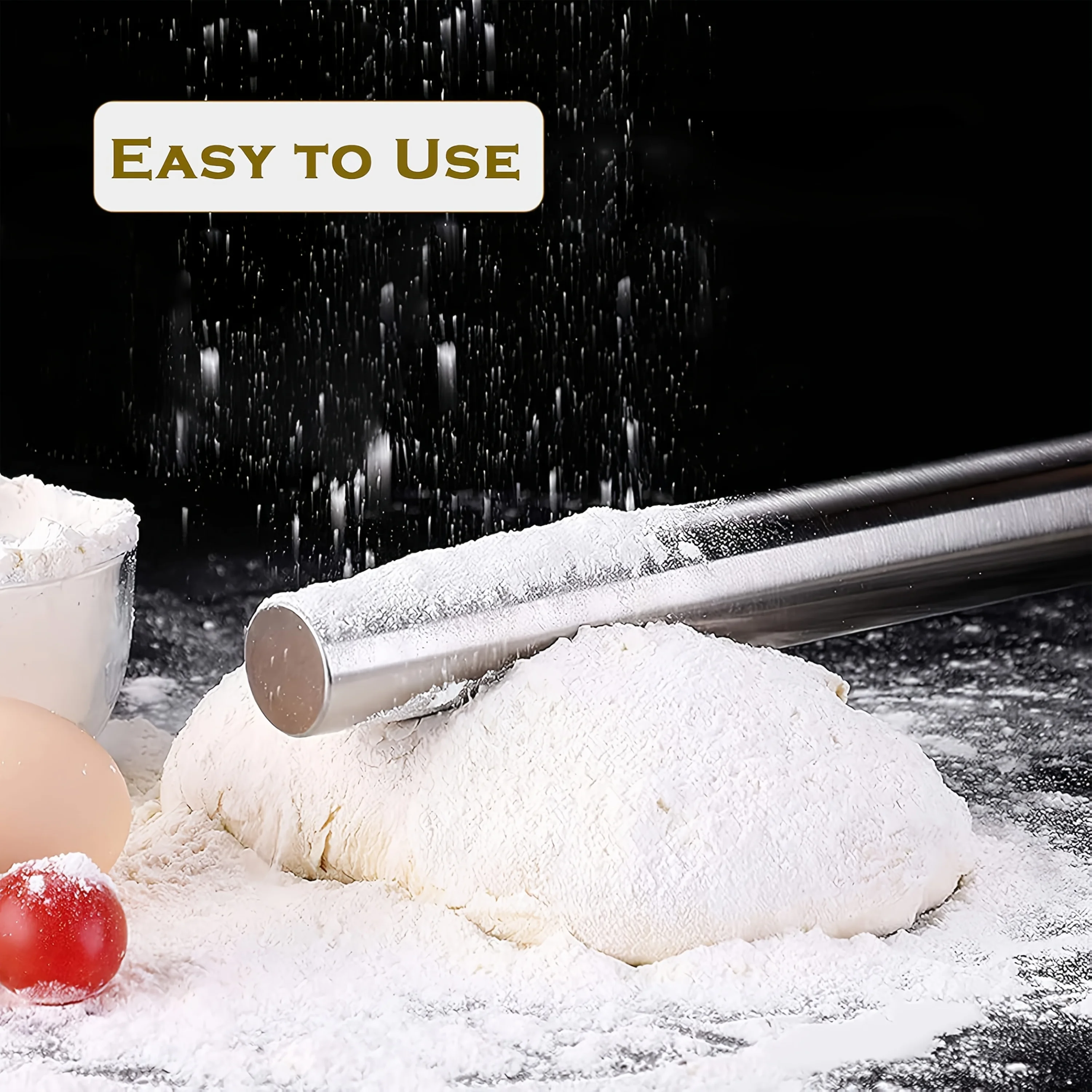 1PC KITCHEN Rolling Pin สแตนเล - Kitchen Roller Baking บทวิจารณ์และราคา