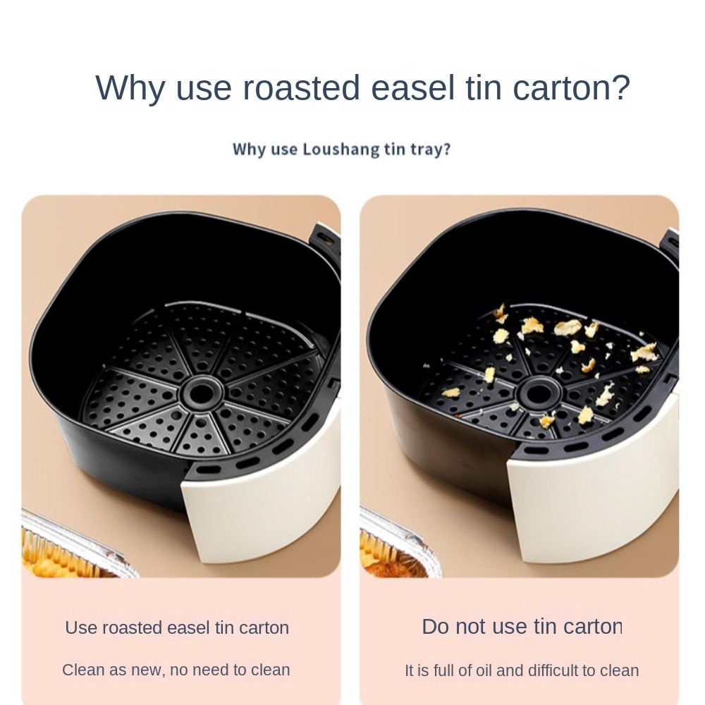 ถาดฟอยล์อลูมิเนียมสำหรับหม้อทอ - Kitchen Baking Tray บทวิจารณ์และราคา
