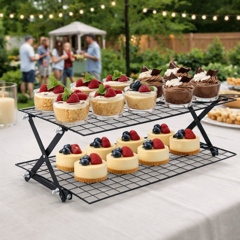 ตะแกรงย่างแบบพับได้หลายชั้น พก - Cooling Rack Wire บทวิจารณ์และราคา