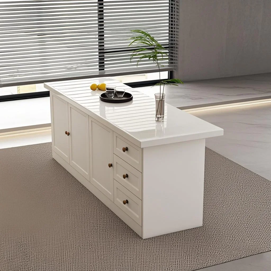 เคาน์เตอร์บาร์หรูหราสไตล์ TAO  - Kitchen Island Baking Table บทวิจารณ์และราคา
